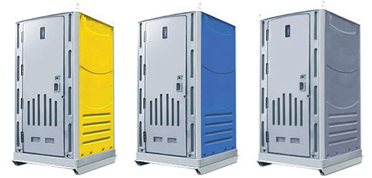 Laguna-Portable-Toilets-with-Yellow-Blue-and-Grey-colour-wall Laguna Portable Toilets with Yellow Blue and Grey colour wall