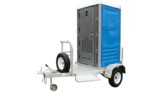 Neptune-Single-Portable-Toilet-Trailer Laguna portable toilet on a Neptune Single Portable Toilet Trailer Mount
