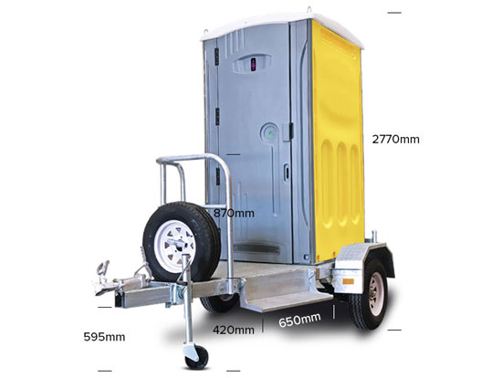 Neptune-Single-Portable-Toilet-Trailer-with-measurement